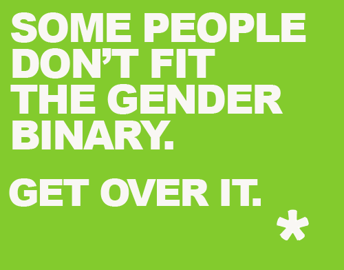 gender binary poster